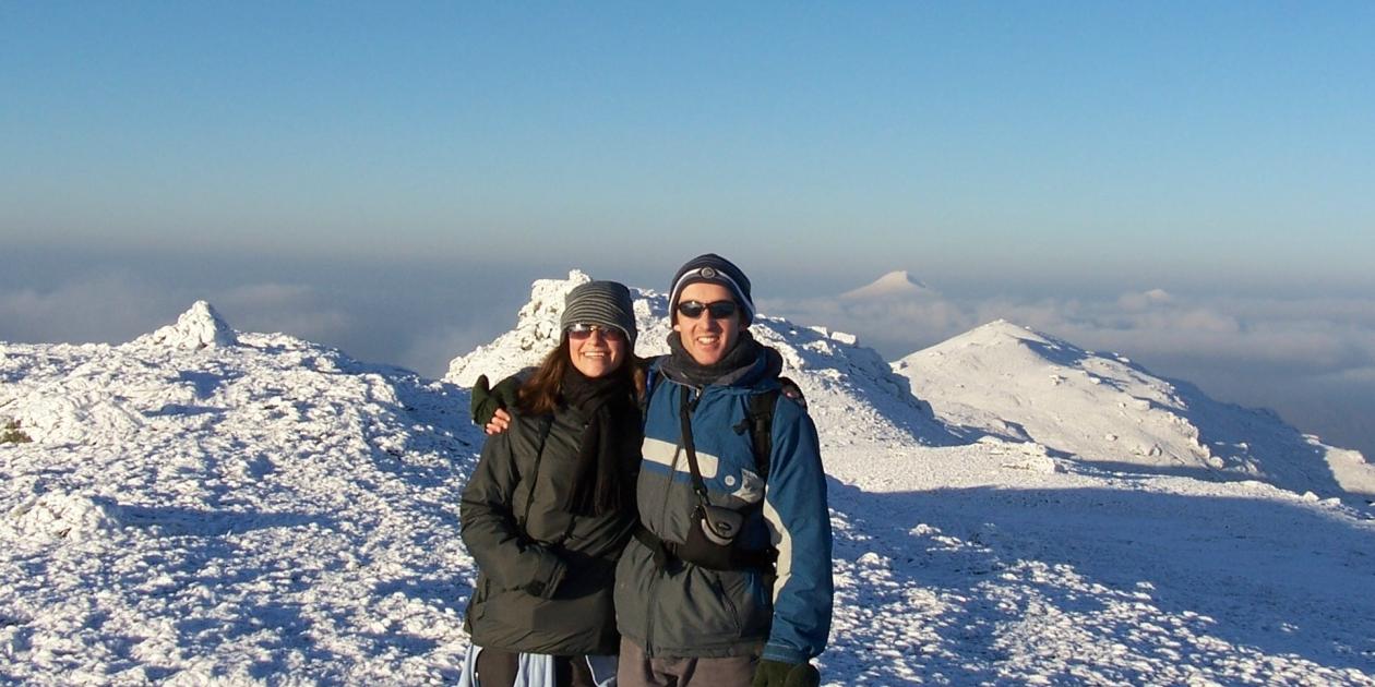 Christine and Pete at Ben Vorlich, Arrochar