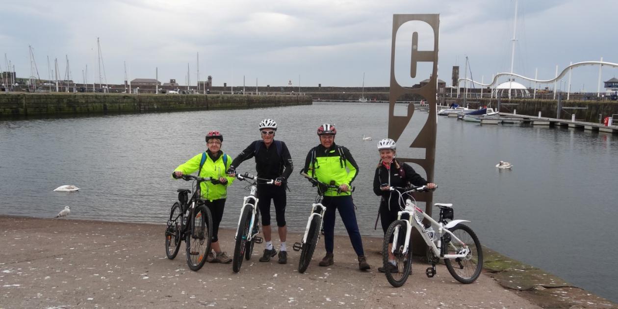 completing a coast to coast cycle tour