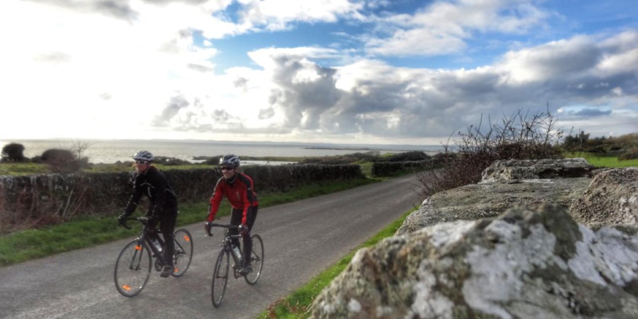 Cycling coastal road 