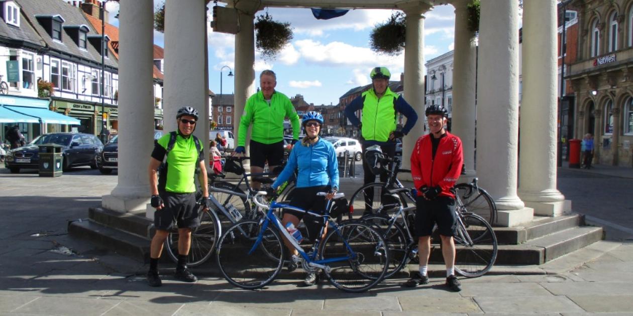 Cycling group Beverley town square