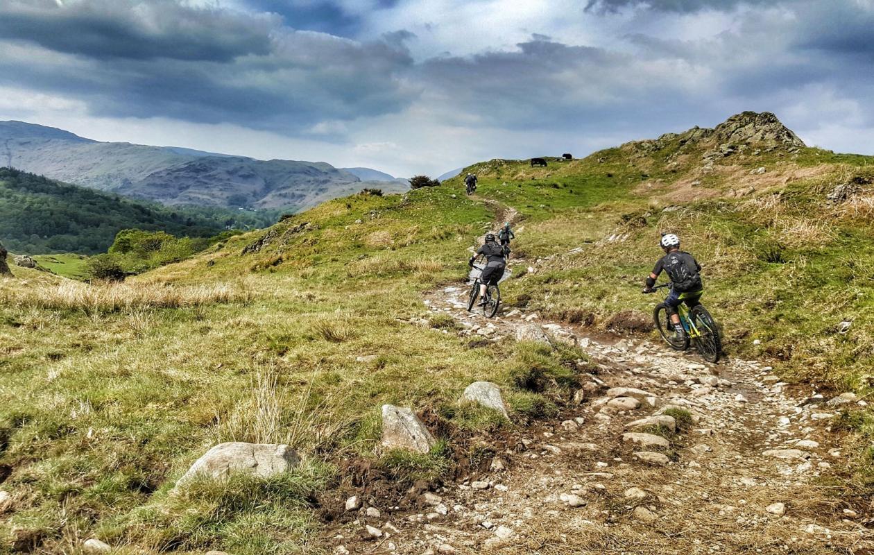 Mountain biking in the cheap lake district