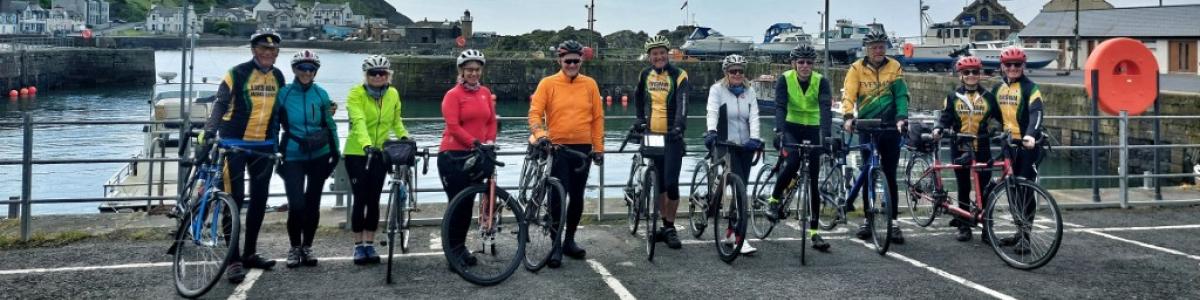 Cycling group Portpatrick Harbour