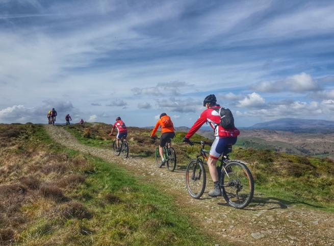 Mountain biking group