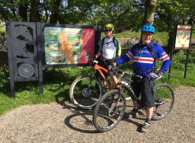 At the start of the Pennine Bridleway