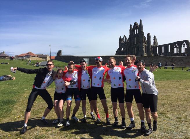 Cycling team Whitby Abbey