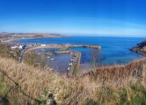 Stonehaven harbour by bike