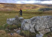 Biking in Limestone landscape