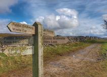 Bridleway signs Yorkshire Dales