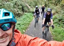 cyclists on loch venachar path
