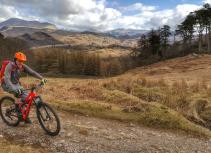 Mountain bike Lake District scenery
