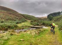 Mountain biker in the Peak District