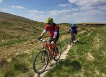 Mountain bikers on singletrack