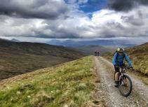 Mountain biking Corrieyairack Pass
