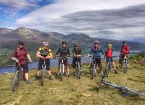 Mountain biking group Coniston