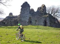 Mountain biking at Pendragon Castle