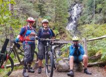 Mountain biking waterfall adventure