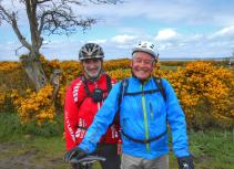 Biking yellow flowers