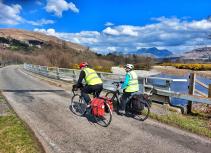Cycling along Loch Linnhe
