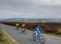 Cycling in countryside