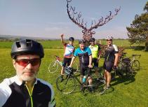 Cycling group sculpture park