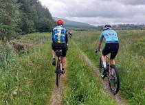 Gravel biking singletrack