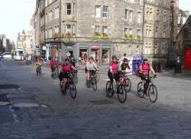 Group cycling Edinburgh