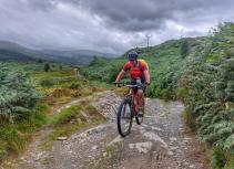 Mountain biker in Wales