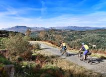 Mountain biking Wales landscape