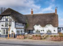 The Red Lion thatched pub