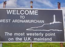 Welcome to West Ardnamurchan sign