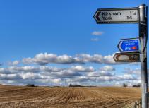 Road signs Yorkshire Wolds
